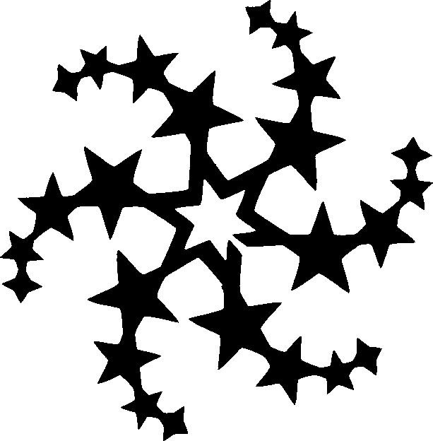 Трафарет Звёздочки