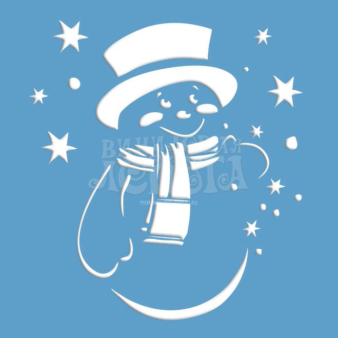 Трафареты для гуаши на новый год