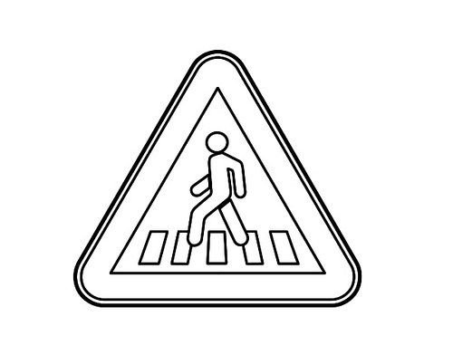 Раскраска знаки дорожного движения для детей