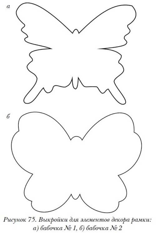 Бабочка шаблон для вырезания