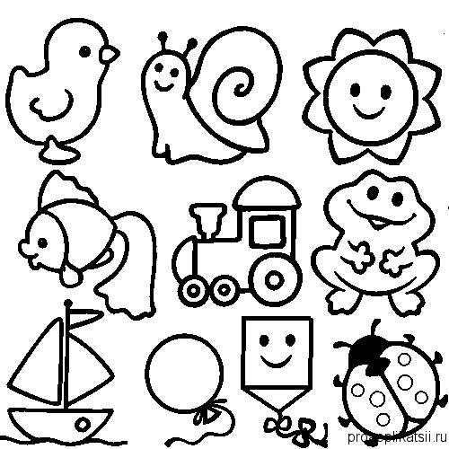 Раскраски для детей 3 лет
