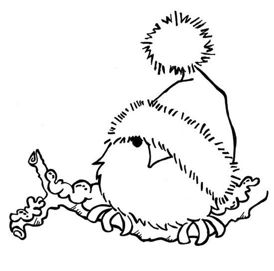 Снегирь раскраска