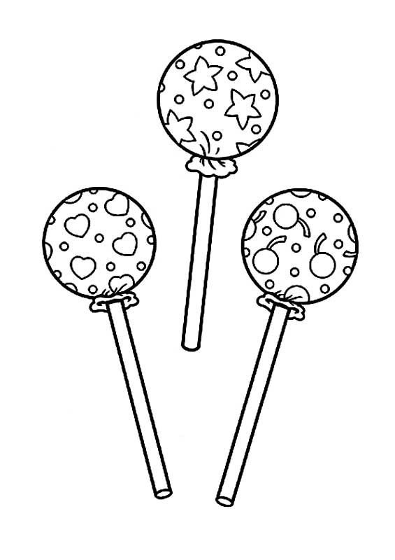 Раскраска леденец