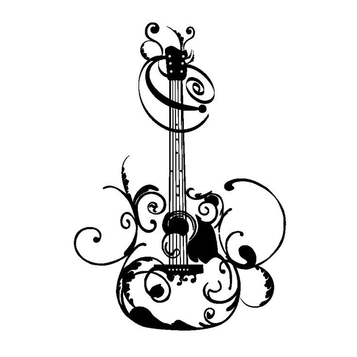 Электрогитара рисунок