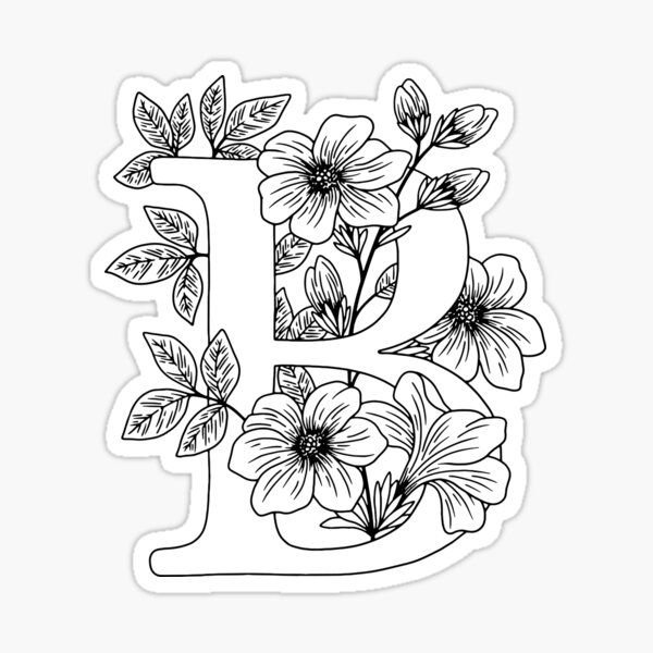 Раскраска антистресс буква д