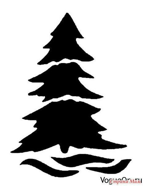 Трафарет "елка"