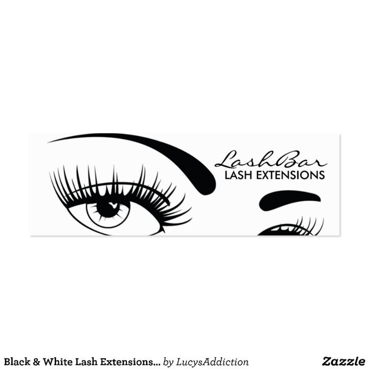 Ресницы черно белые