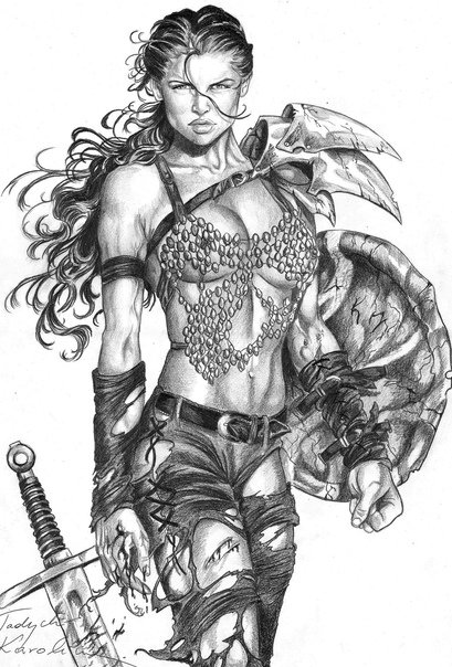 Рисунки карандашом фэнтези красивые