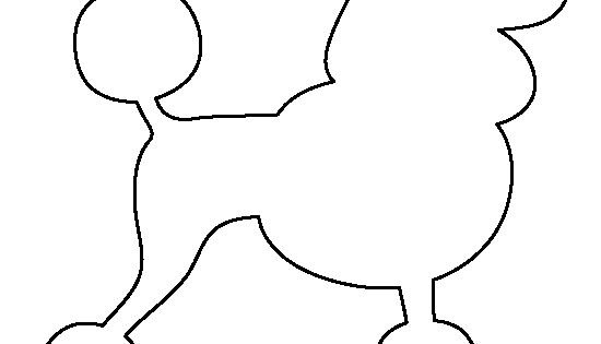 Пудель контур