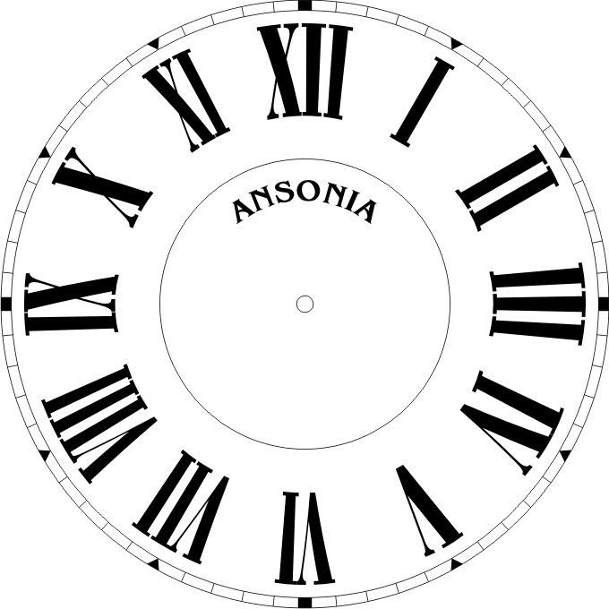 Трафарет часы