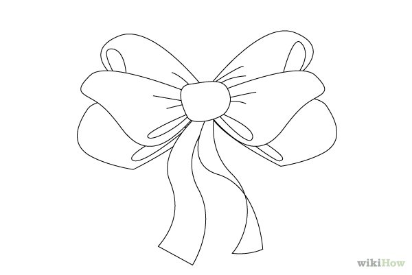 Бантик трафарет