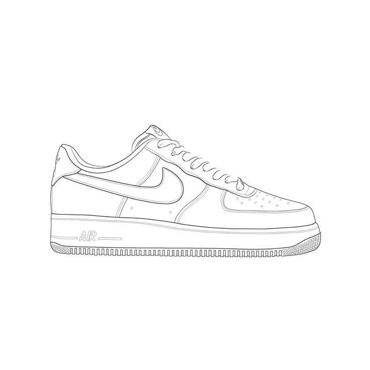 Nike Air Force 1 раскрасить