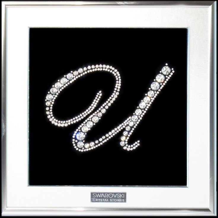 Инициалы стразами