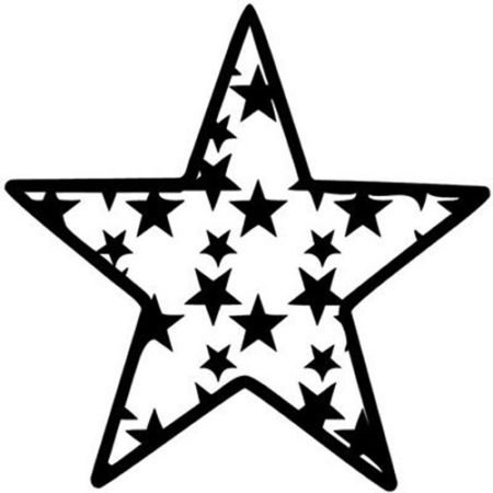 Звездочки черно белые