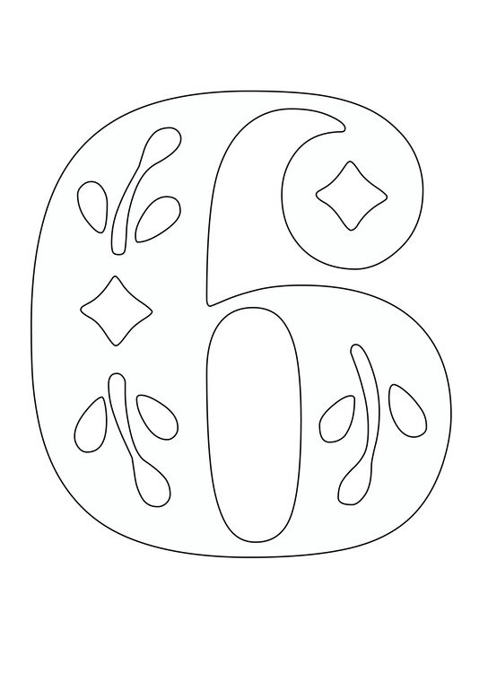 Трафареты на окна цифры