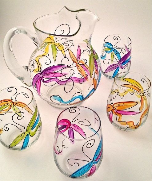 Витражная роспись чашек