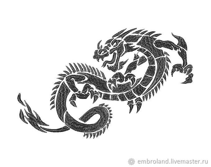 Наклейка дракон
