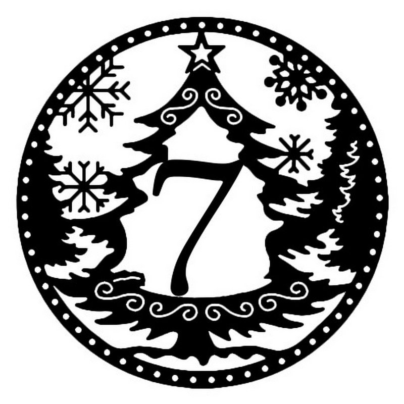 Новогодние шары с цифрами вытынанки