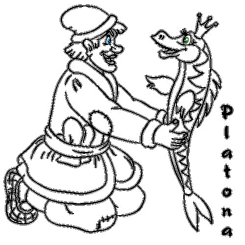 Щука раскраска