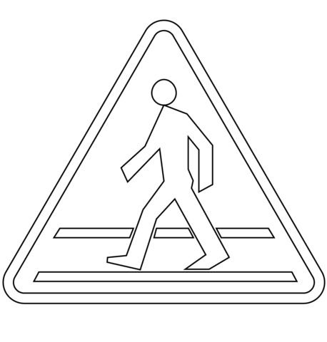 Раскраски дорожных знаков