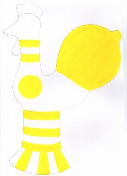 Филимоновская игрушка петушок шаблон