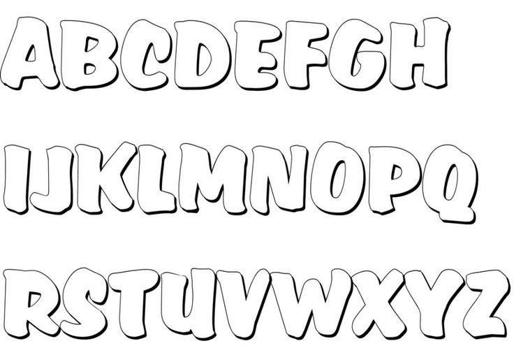 Шрифт для раскрашивания