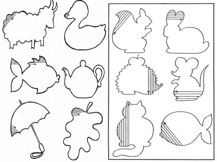 Задание на штриховку для детей 6-7 лет