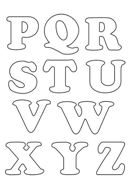 Трафарет английских букв