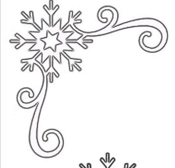 Новогодние узоры на окна