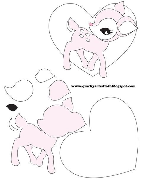 Игрушки из фетра шаблоны