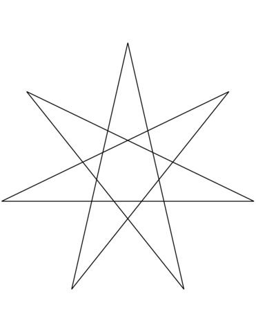 Шестиконечная звезда трафарет