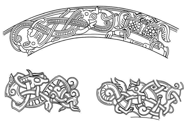 Кельтская вязь орнамент для топора