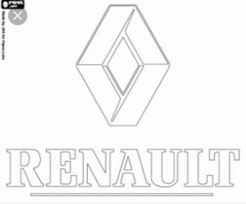 Логотип Рено раскраска