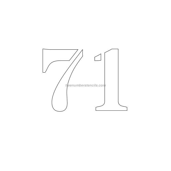 Трафареты цифр для покраски