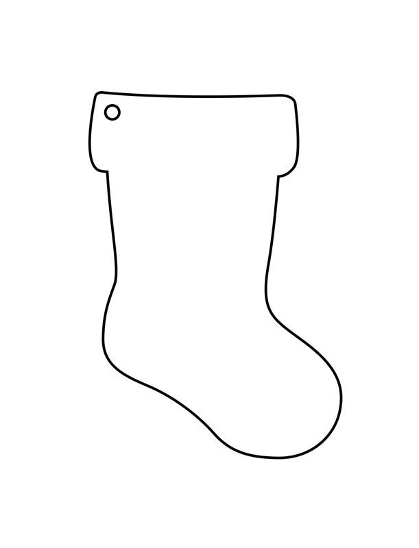 Сапожок трафарет