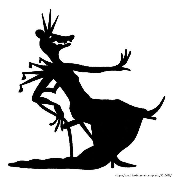 Силуэты героев сказок