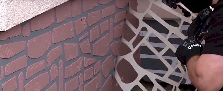 Сетка для имитации кирпичной кладки