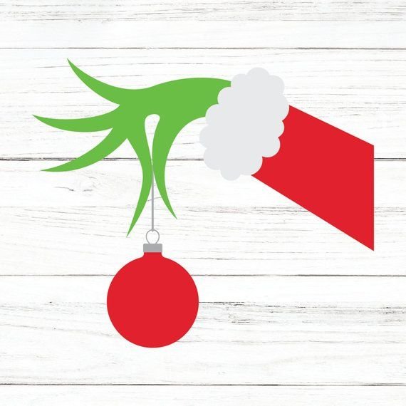 Рука Гринча с шаром