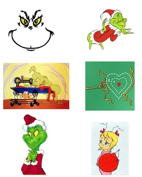 Схема рисования Гринча