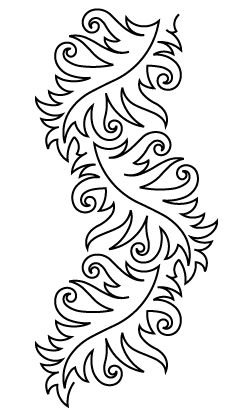 Трафарет морозные узоры на окно