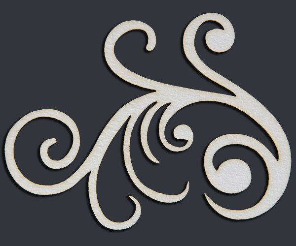 Трафарет вензеля для декора