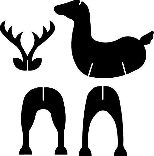 Фигурка оленя для вырезания