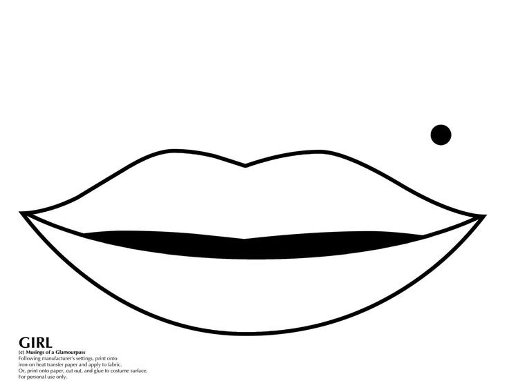 Губы для аппликации