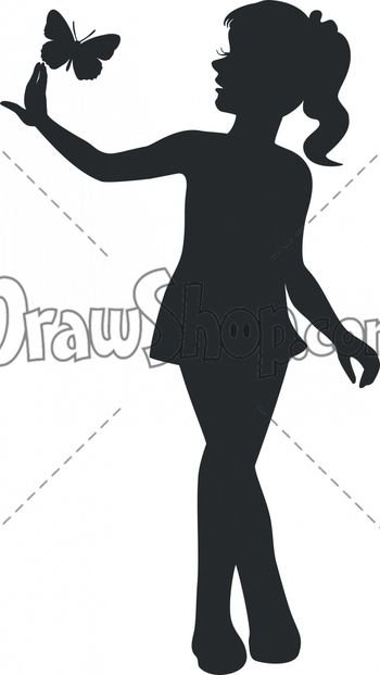 Силуэт девушки