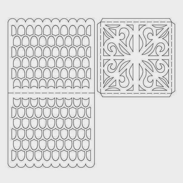 Ажурный домик из бумаги