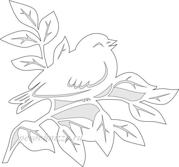 Весенние вытынанки на окна