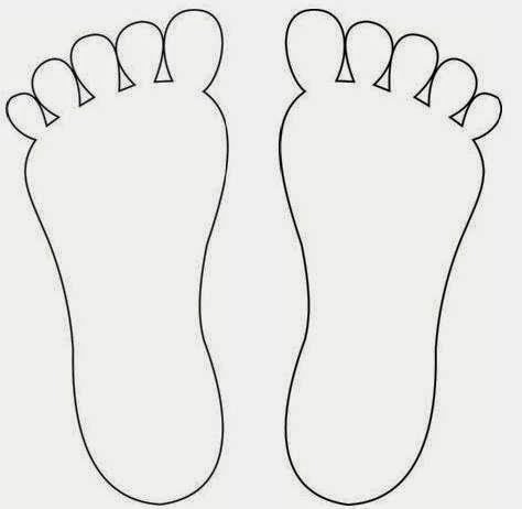 Трафарет ступни