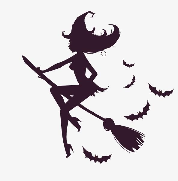 Ведьмочка на метле