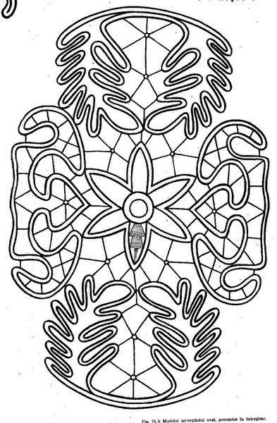 Схемы румынского шнуркового кружева