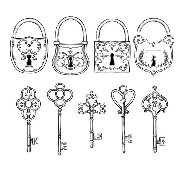 Зарисовки замков и ключей